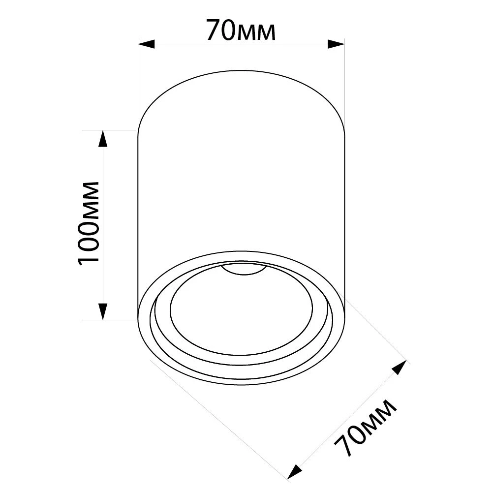 Светильник потолочный Feron ML175 MR16 GU10 35W 230V, черный, золото (32633) - Viokon.com