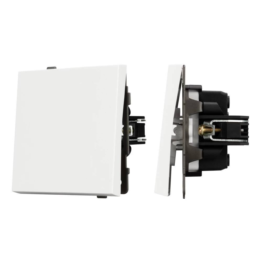 Механизм выключателя одноклавишный проходной SWT-TENDO-MKP1-SFPL-WH (230V, 10A) (Arlight, Матовый белый) 054582 - Viokon.com