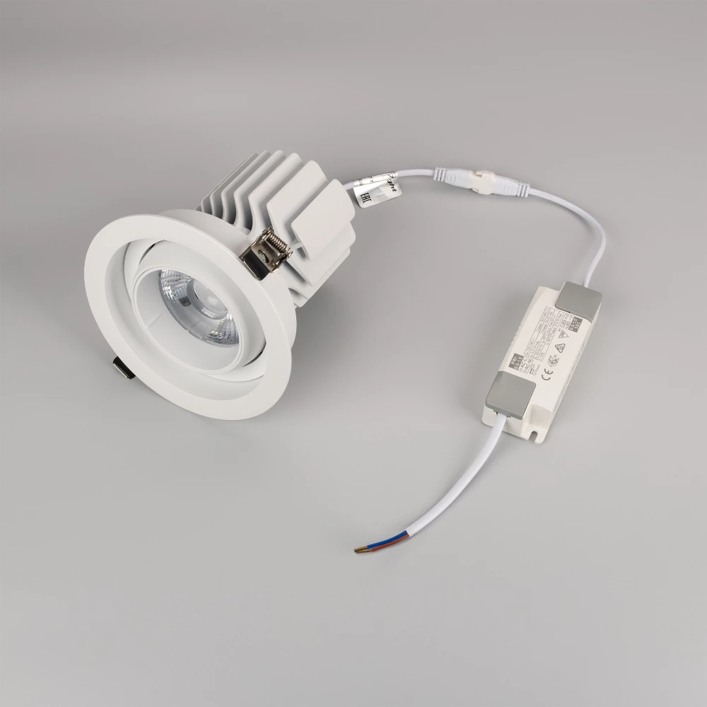 Светильник MS-VORTEX-BUILT-R135-30W Day4000 (WH-WH, 30 deg, 230V) (Arlight, IP20 Металл, 5 лет) 057756 - Viokon.com