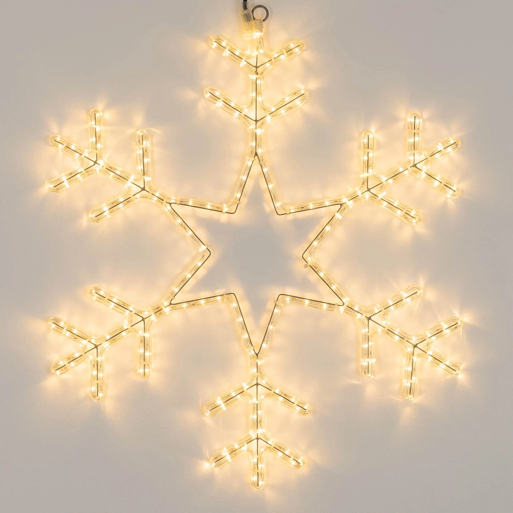 Фигура светодиодная ARD-SNOWFLAKE-M4-750x750-324LED Warm (230V, 18W) (Ardecoled, IP65, 1 год) 034252 - Viokon.com
