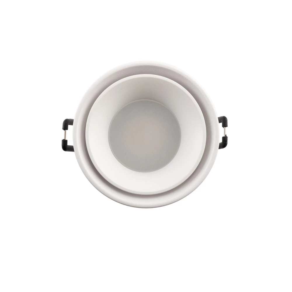 DK2403-WH Встраиваемый светильник влагозащ IP 44 15 Вт GU10 белый алюминий - Viokon.com
