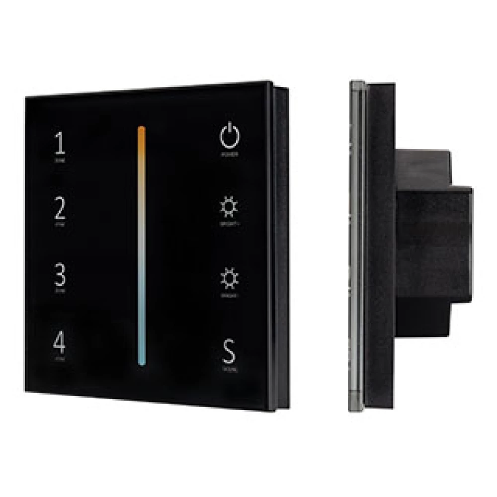 Панель Sens SMART-P43-MIX Black (230V, 4 зоны, 2.4G) (Arlight, IP20 Пластик, 5 лет) 028137 - Viokon.com