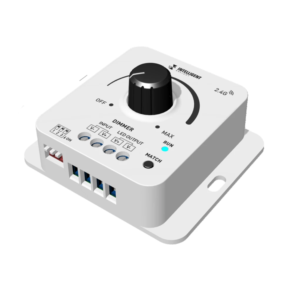 INTELLIGENT ARLIGHT Диммер SMART-PWM-101-32-DIM-SUF (12-48V, 1x8A, 2.4G) (IARL, IP20 Пластик, 5 лет) 050417 - Viokon.com