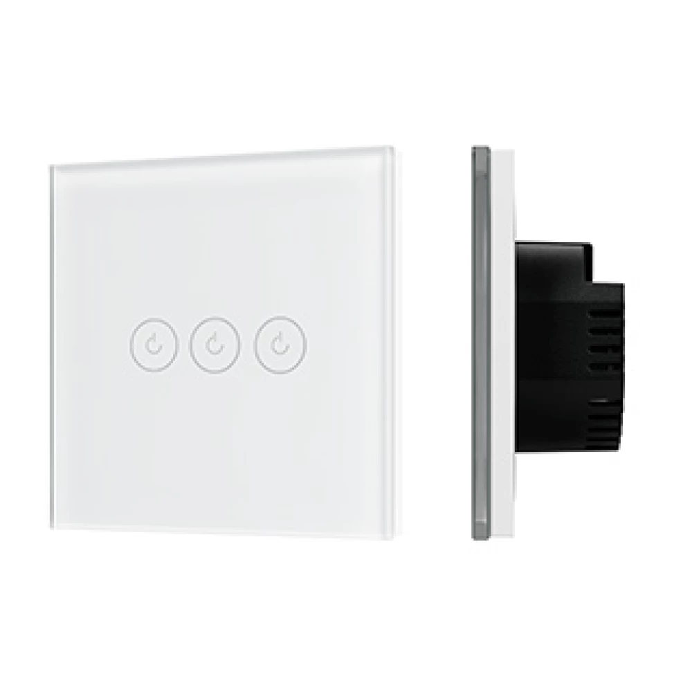 Выключатель сенсорный SWT-OMALI-S03-ZB-WH (250V, 10A, Zigbee) (Arlight, Стекло) 050042 - Viokon.com