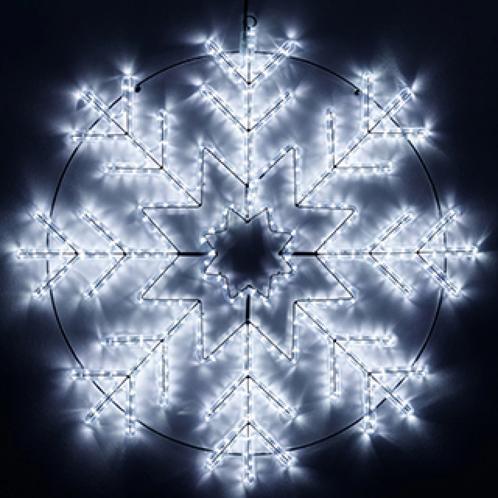 Фигура светодиодная ARD-SNOWFLAKE-M8-950x950-540LED White (230V, 33W) (Ardecoled, IP65, 1 год) 034254 - Viokon.com