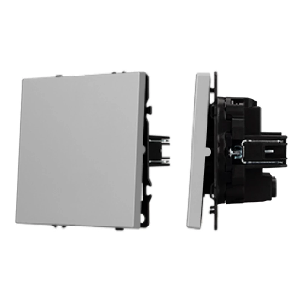 Механизм выключателя одноклавишный перекрёстный SWT-NOBE-MKX1-SFPL-IS (230V, 10A) (Arlight, Никель) 059429 - Viokon.com