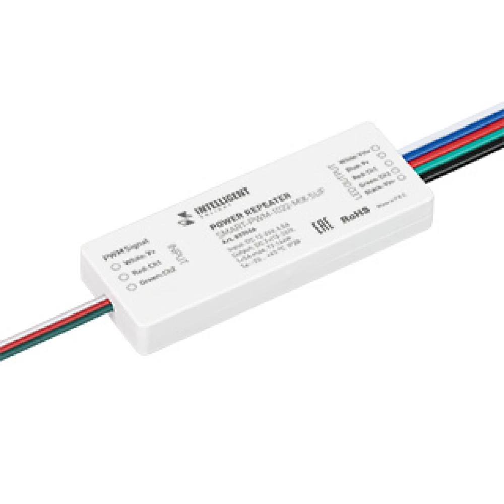 INTELLIGENT ARLIGHT Усилитель SMART-PWM-1022-MIX-SUF (12-24V, 2x3A) (IARL, IP20 Пластик, 5 лет) 037406 - Viokon.com
