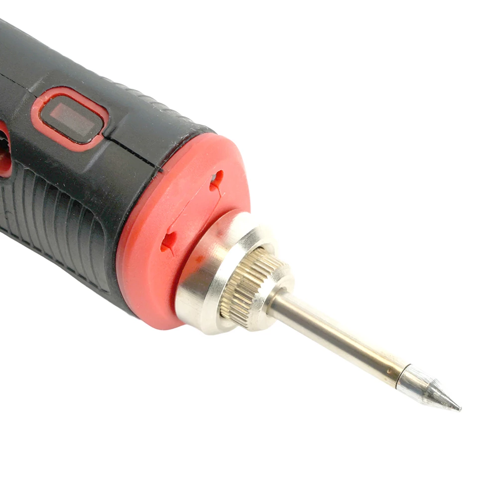 Паяльник беспроводной 8W, нихромовый нагреватель, 1800 mAh, 5В, красный/черный, PLE801-08 (50098) - Viokon.com