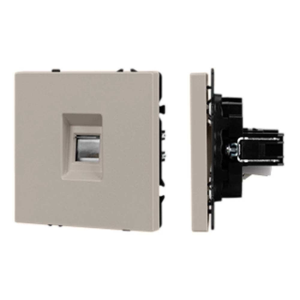 Механизм компьютерной розетки SCT-NOBE-MPC1-SFPL-CA (RJ-45, CAT6) (Arlight, Кашемир) 059438 - Viokon.com
