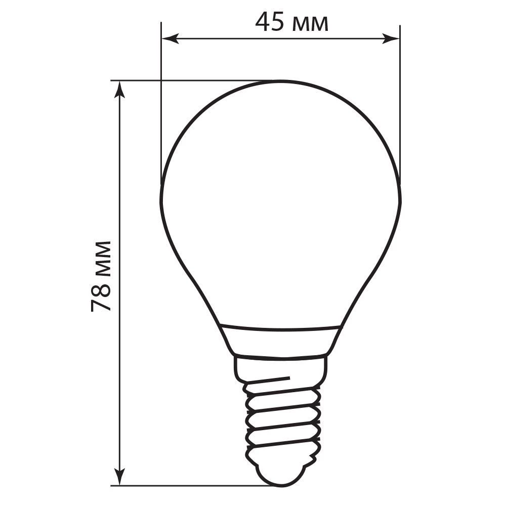 Лампа светодиодная Feron LB-61 Шарик E14 5W 230V 2700K (25578) - Viokon.com