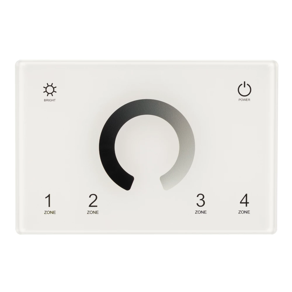 Панель Sens SMART-P79-DIM White (230V, 4 зоны, 2.4G) (Arlight, IP20 Пластик, 5 лет) 028398 - Viokon.com