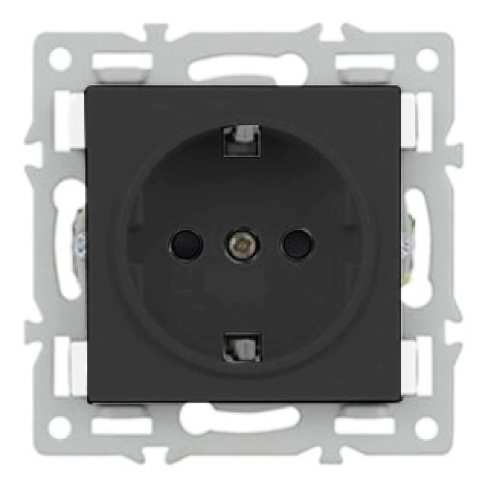 Механизм электрической розетки SCT-MEU1-PL-BK (250V, 16A) (Arlight, -) 043731 - Viokon.com