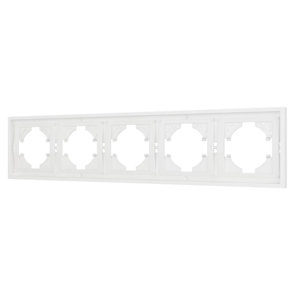 Рамка пластиковая FRM-TENDO-SFPL-5-WH (Arlight, Матовый белый) 054660 - Viokon.com