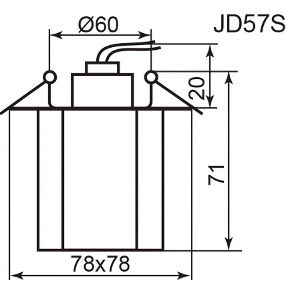 Светильник встраиваемый Feron JD57S потолочный JC G4 прозрачный (17265) - Viokon.com