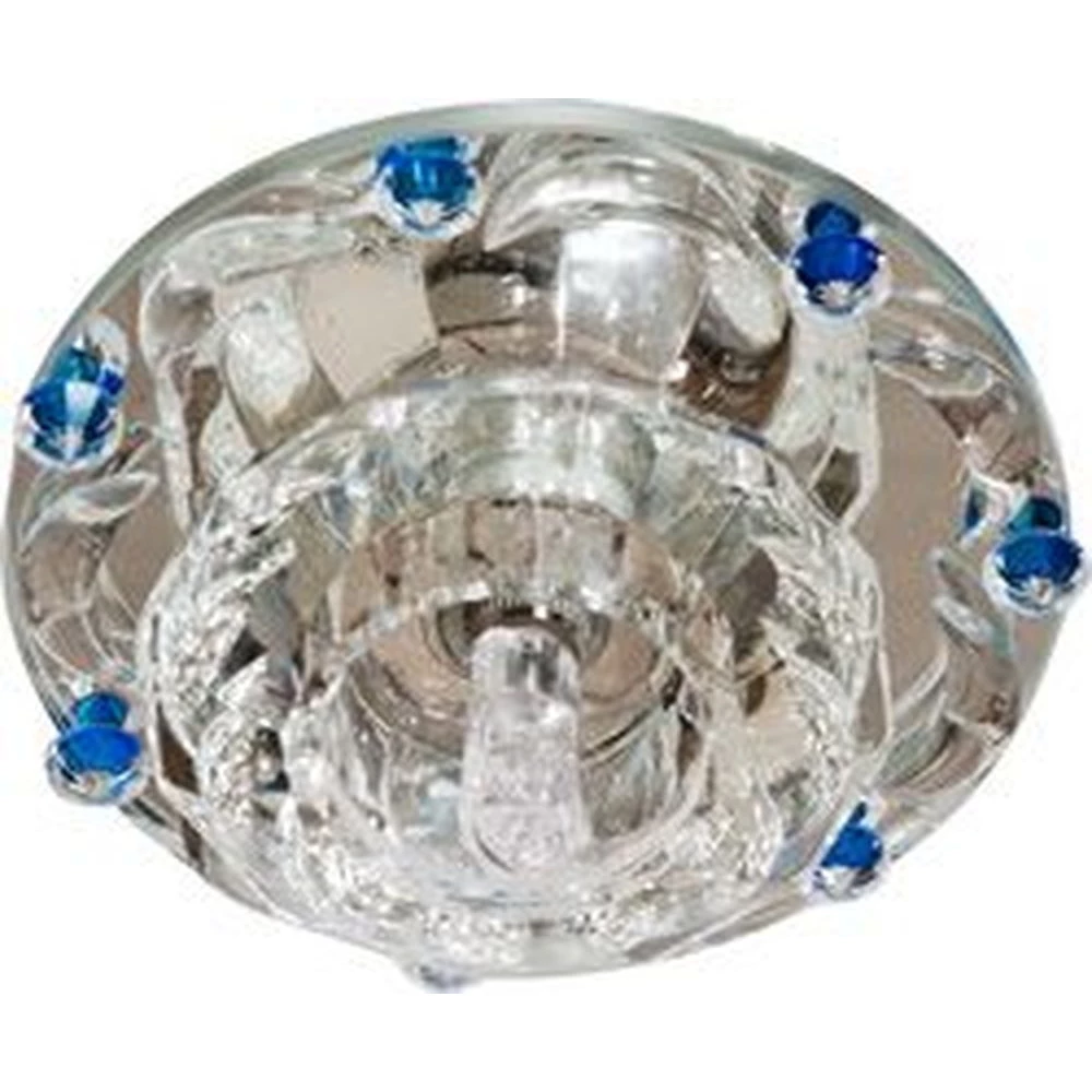 Светильник потолочный JC Max20W G4 прозрачный-голубой, прозрачный, 1580 (28440) - Viokon.com