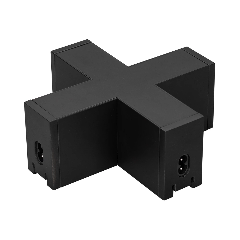 Коннектор крестовой NEO-CLIP-38-CON-X-BK (Arlight, IP40 Металл, 3 года) 026847 - Viokon.com