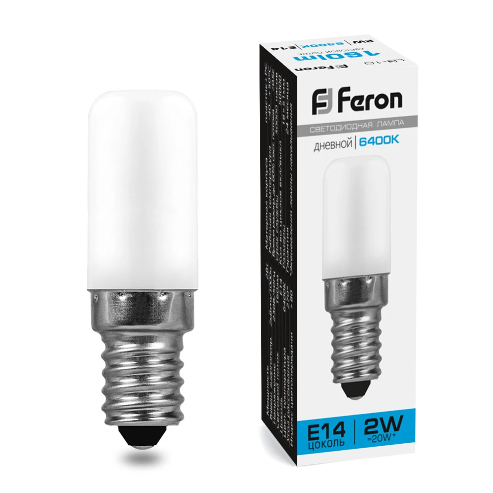 Лампа светодиодная Feron LB-10 E14 2W 230V 6400K (25988) - Viokon.com