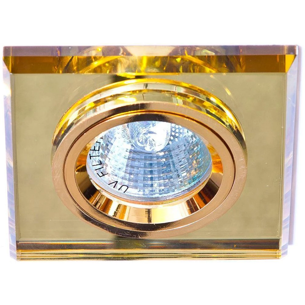 Светильник встраиваемый Feron 8170-2 потолочный MR16 G5.3 желтый (19723) - Viokon.com
