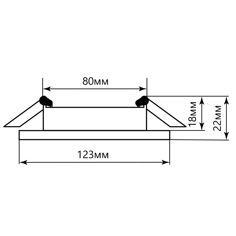 Светильник встраиваемый с белой LED подсветкой Feron CD4045 потолочный GX53 без лампы, прозрачный, хром (41408) - Viokon.com