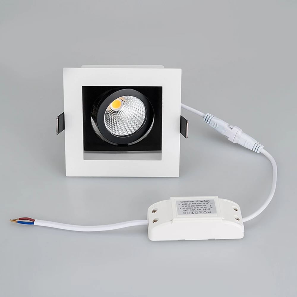 Светильник CL-KARDAN-S102x102-9W Warm (WH-BK, 38 deg) (Arlight, IP20 Металл, 3 года) 024126 - Viokon.com