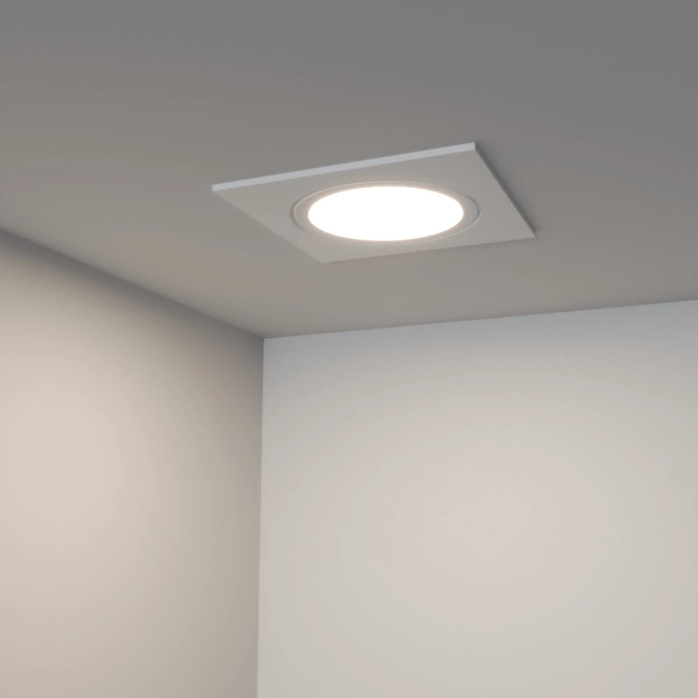 Светодиодный светильник LTM-S60x60WH-Frost 3W Day White 110deg (Arlight, IP40 Металл, 3 года) 020764 - Viokon.com
