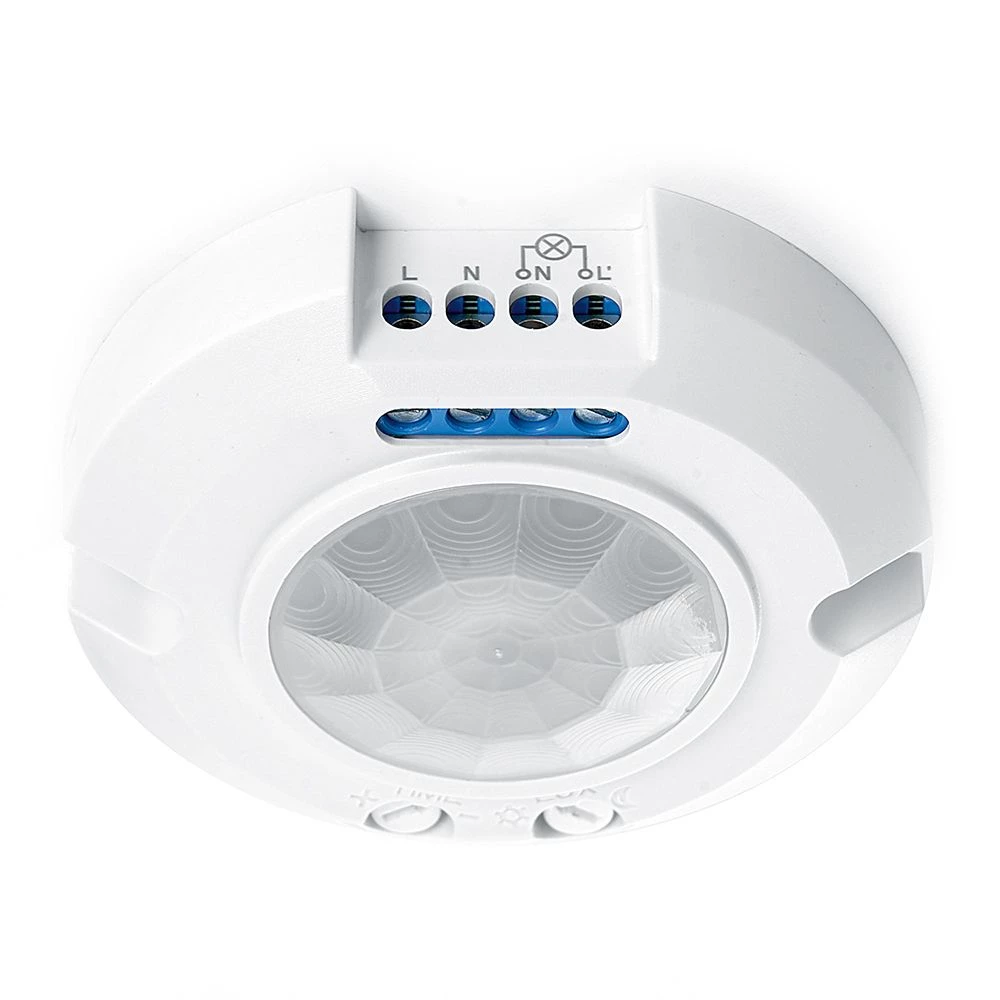 Датчик движения 400W 8m  120°(гориз.) 360°(верт.) белый SEN17 (41579) - Viokon.com