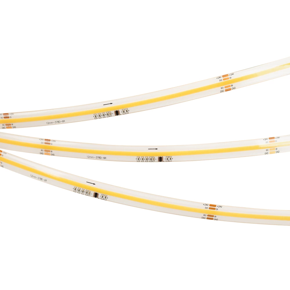 Лента герметичная SPI-COB-SE-X378-12mm 24V Warm2700-PX63-BPT (7 W/m, IP65, 5m) (Arlight, бегущий огонь) 041740 - Viokon.com