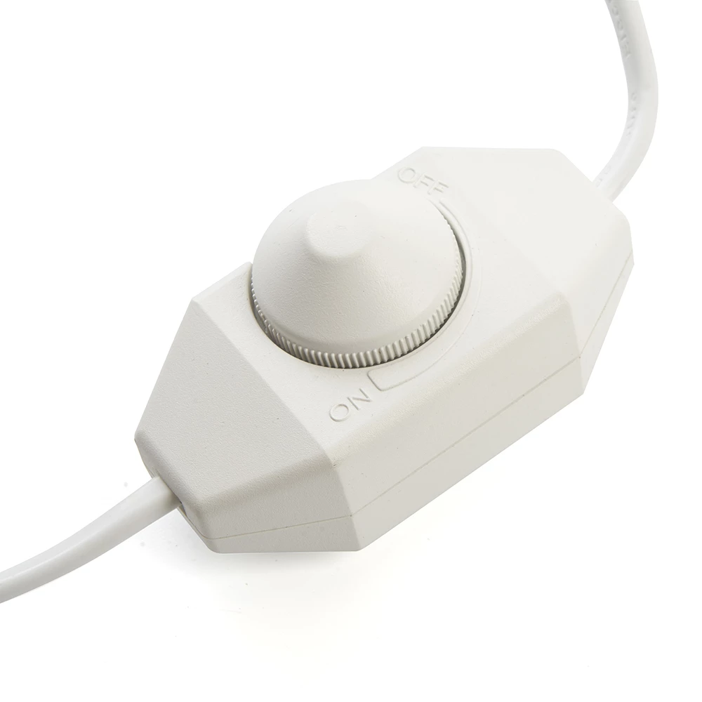 Сетевой шнур с диммером 230V 2м, белый, DM103-200W (23056) - Viokon.com