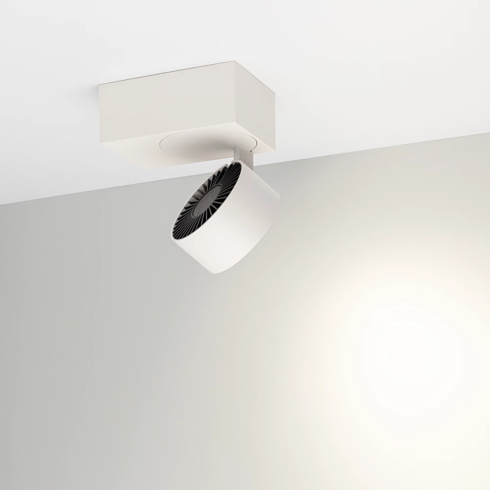 Корпус PLURIO-BASE-SURFACE-S112x79 (WH, 1-2, 200mA) (Arlight, IP20 Металл, 3 года) 030258 - Viokon.com