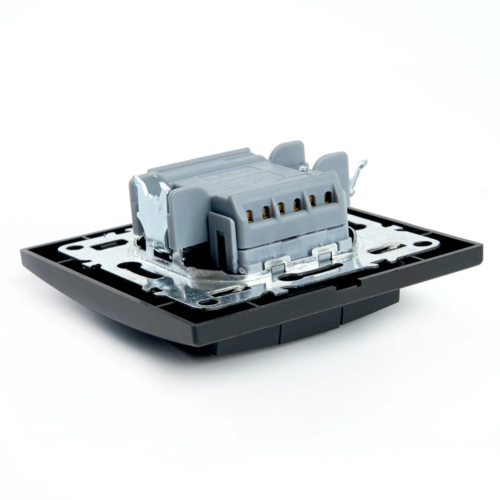 Выключатель 3-клавишный STEKKER  PSW10-9007-03, 250В, 10А, серия Эрна, черный (39924) - Viokon.com