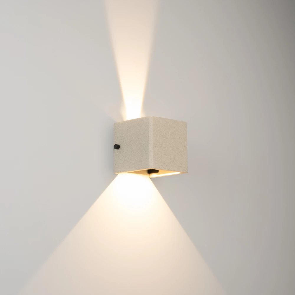 Светильник LGD-PERAN-WALL-S120x120-6W Warm3000 (WH, 0-80 deg, 230V) (Arlight, IP65 Бетон, 3 года) 058169 - Viokon.com