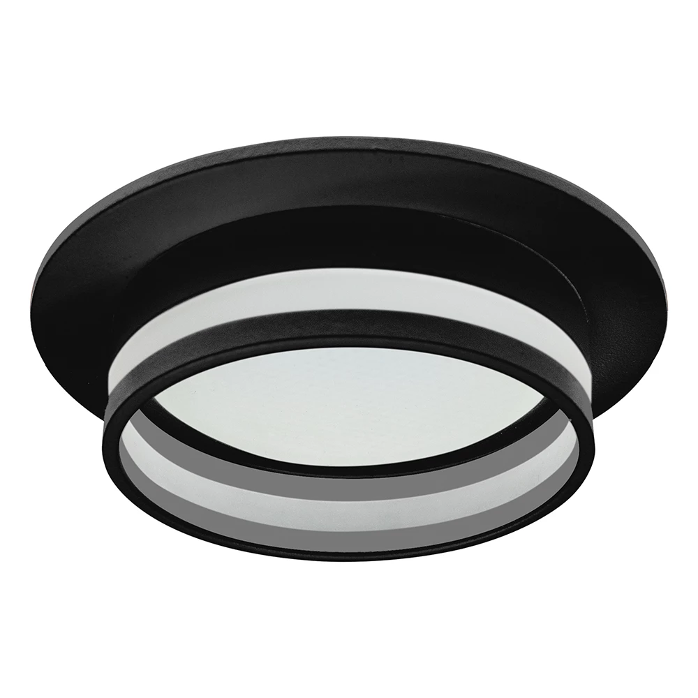 Светильник встраиваемый Feron DL502 LUNA  потолочный GX53 черный круг (51090) - Viokon.com