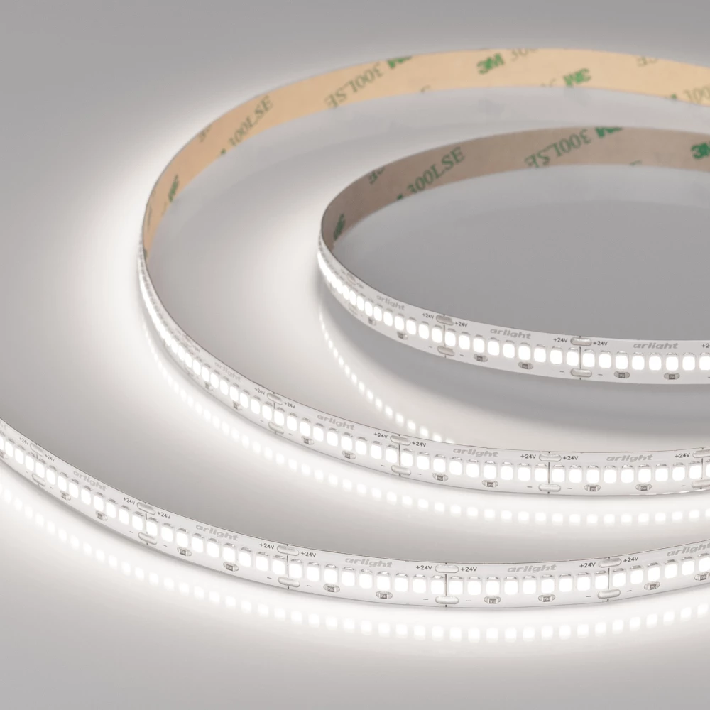 Лента ULTRA-A288-10mm 24V Day5000 (17 W/m, IP20, 5m) (Arlight, высок.эфф.200 лм/Вт) 054929 - Viokon.com