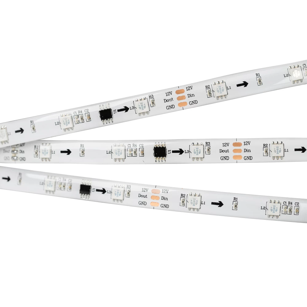 Лента герметичная SPI-SE-B30-10mm 12V RGB-PX3 (7.2W/m, IP65, 5060, 5m) (Arlight, бегущий огонь) 026369(2) - Viokon.com