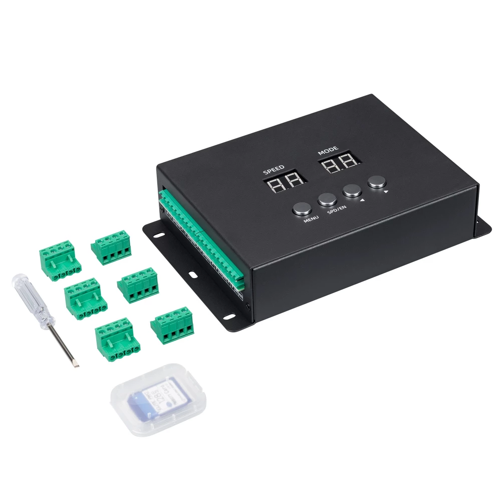 Контроллер DMX K-5000 (220V, SD-card, 5x512) (Arlight, IP20 Металл, 3 года) 024323 - Viokon.com