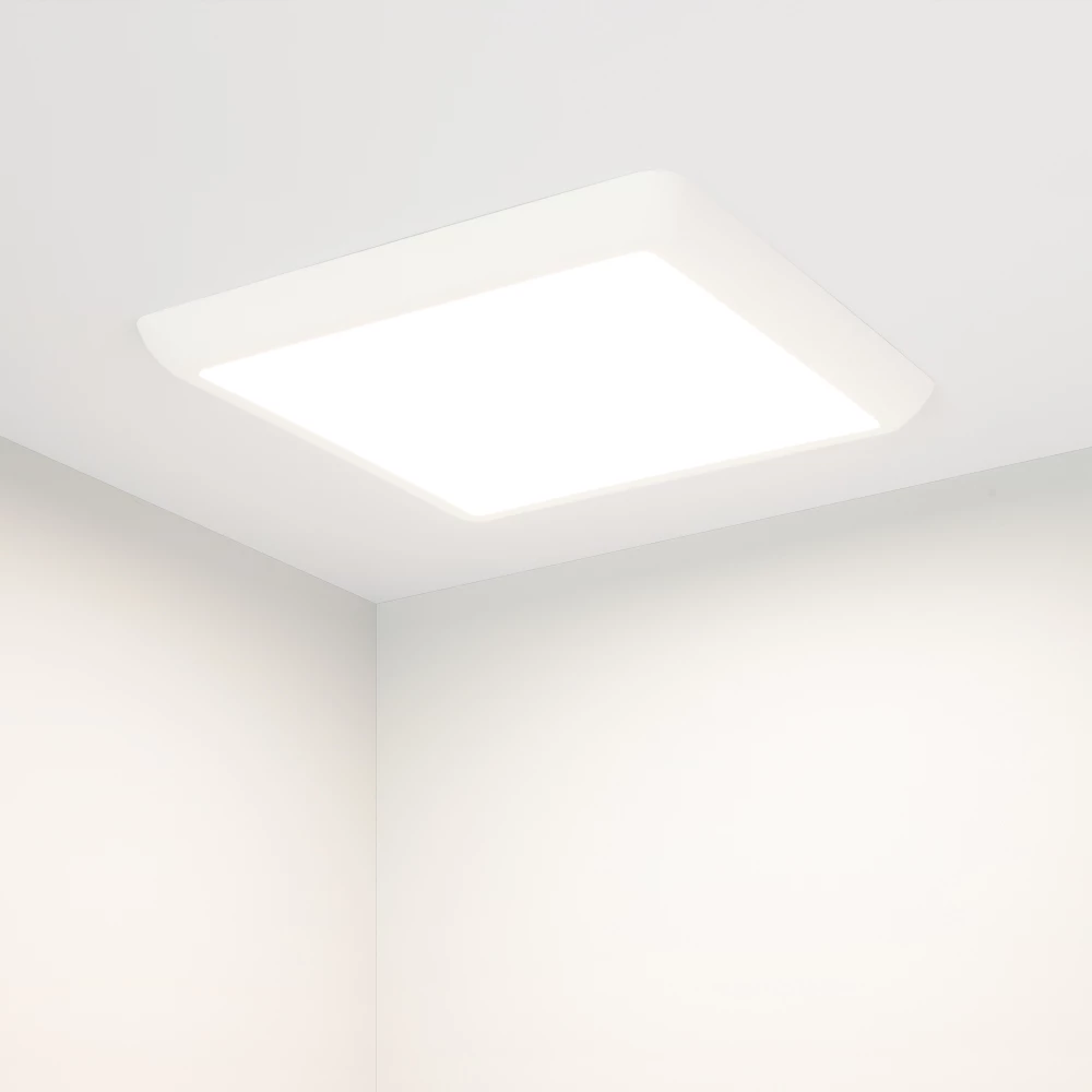 Светильник CL-FIOKK-S300x300-25W Day4000-MIX (WH, 120 deg, 230V) (Arlight, IP44 Пластик, 3 года) 034472 - Viokon.com