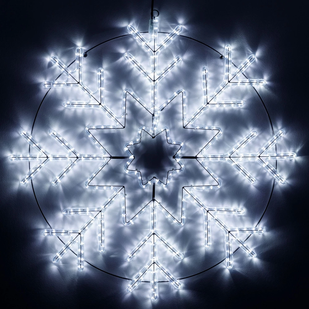 Фигура светодиодная ARD-SNOWFLAKE-M8-950x950-540LED White (230V, 33W) (Ardecoled, IP65, 1 год) 034254 - Viokon.com