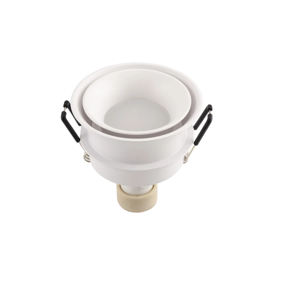 DK2403-WH Встраиваемый светильник влагозащ IP 44 15 Вт GU10 белый алюминий - Viokon.com