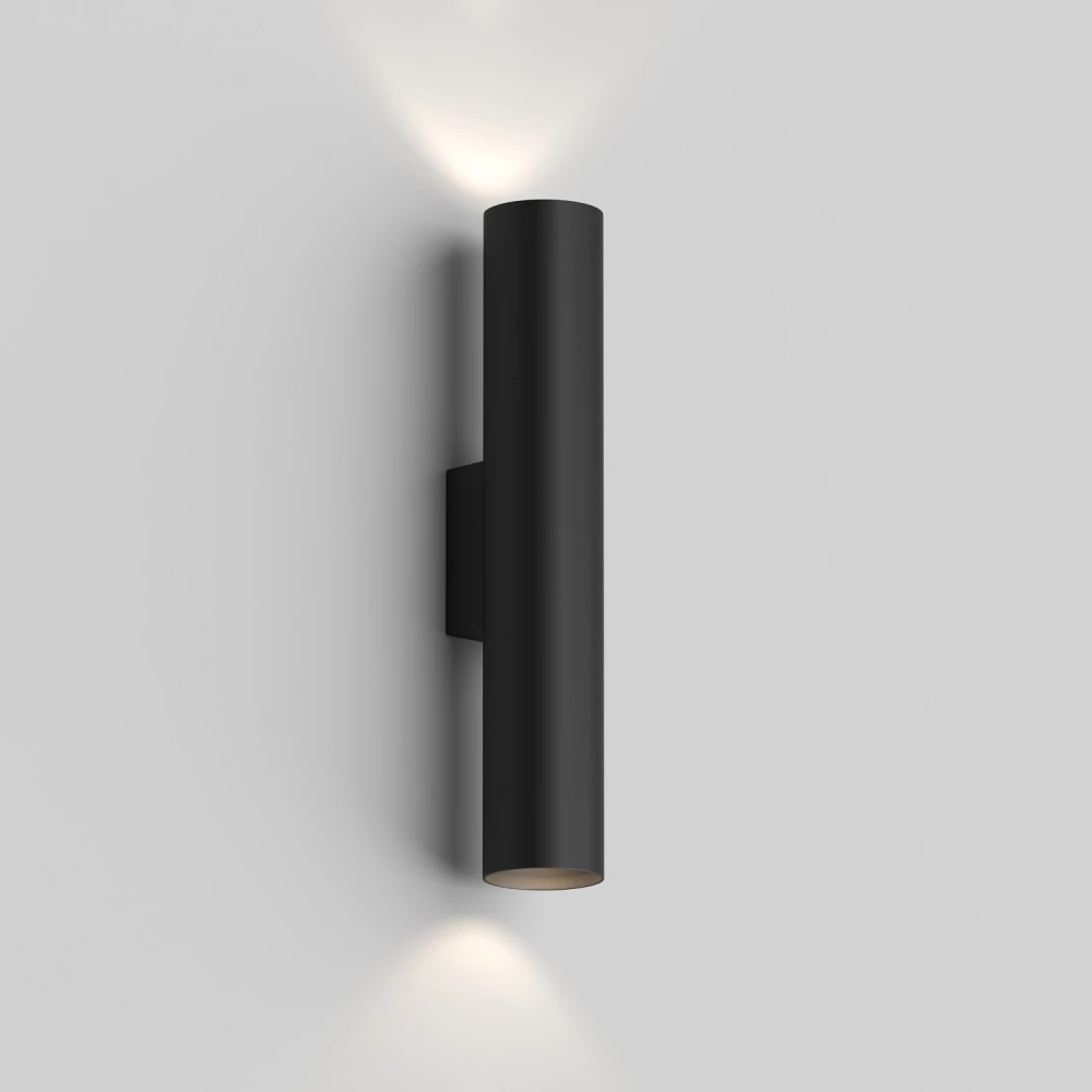 DK5022-BK Настенный светильник IP20 до 15 Вт LED 2xGU10 черный алюминий - Viokon.com