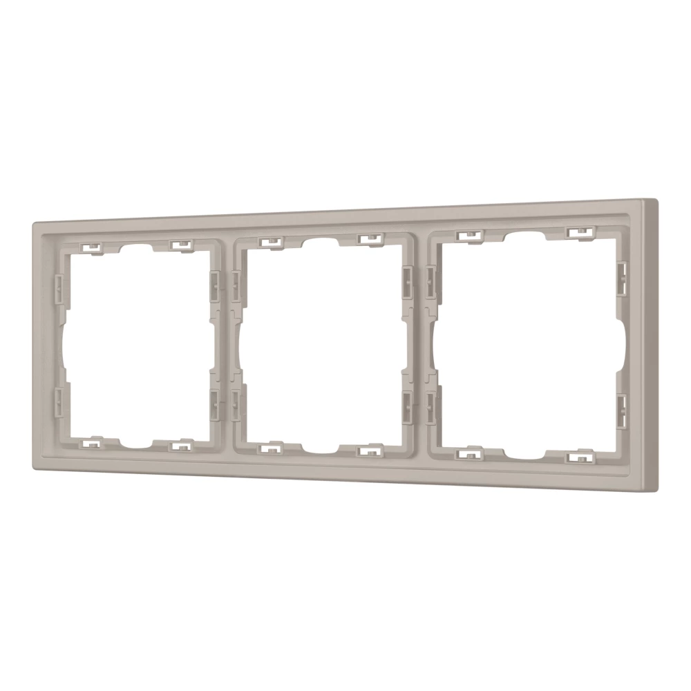 Рамка пластиковая FRM-NOBE-SFPL-3-CA (Arlight, Кашемир) 059458 - Viokon.com