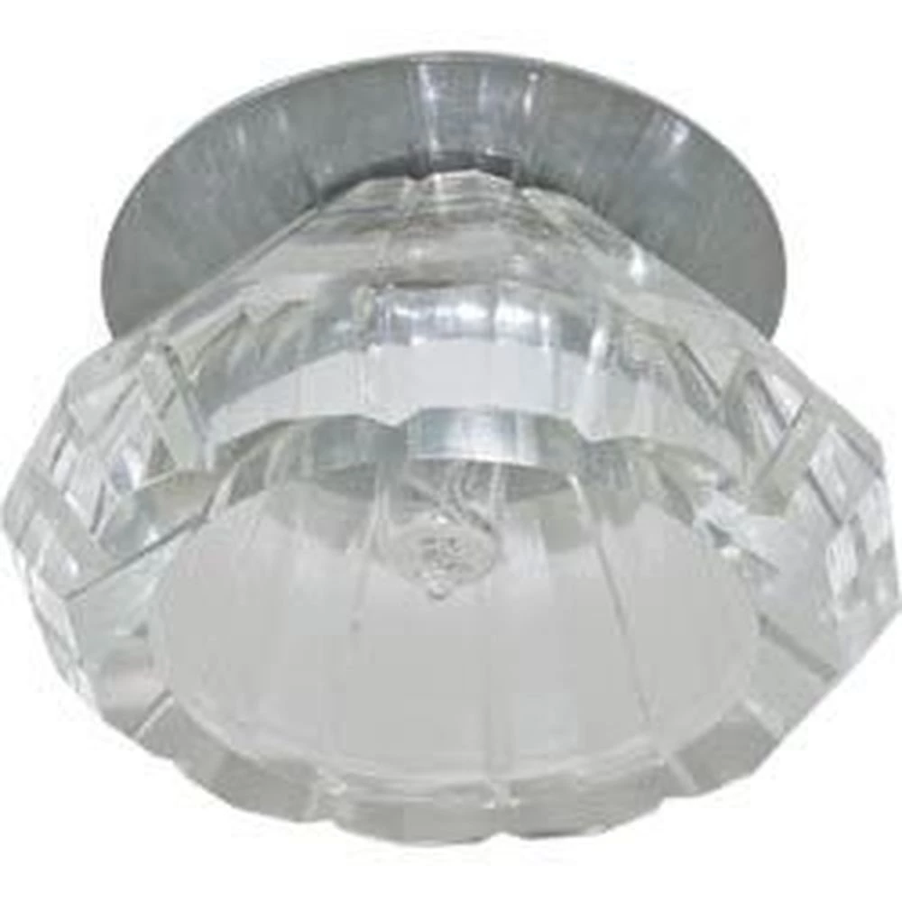 Светильник потолочный, JCD9  35W с прозрачным-белым стеклом, хром, JD84 (18827) - Viokon.com