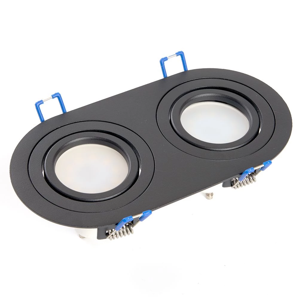 Светильник потолочный встраиваемый, DL2812 MR16 50W G5.3 "овал", черный (48459) - Viokon.com