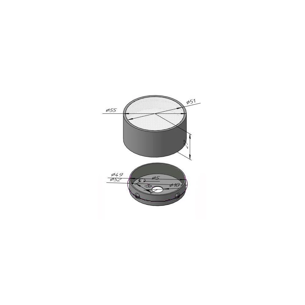 СК 50-4AH накладной BK 220V 4000K - Viokon.com