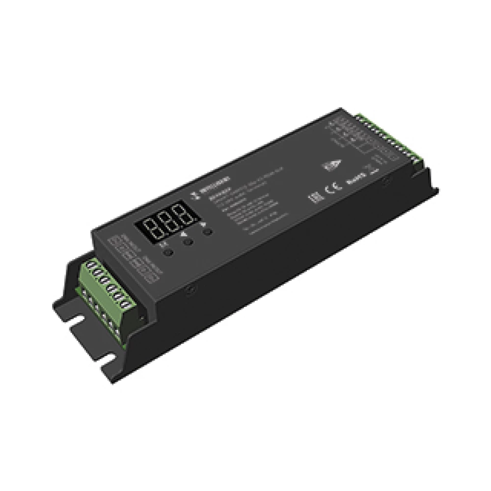 INTELLIGENT ARLIGHT Декодер SMART-DMX512-304-83-RDM-SUF Black (12-48V, 4x8A, Terminal) (IARL, IP20 Металл, 5 лет) 026562(1) - Viokon.com