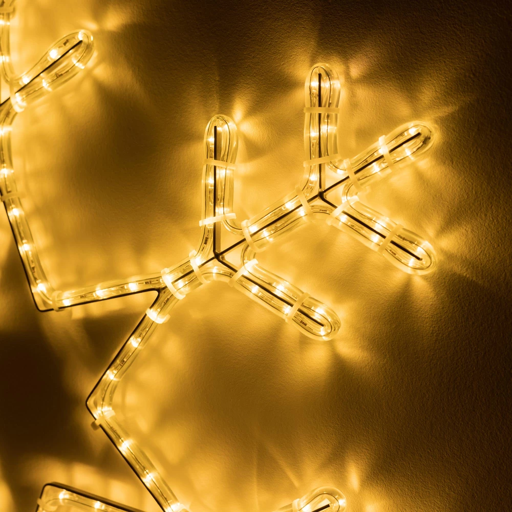 Фигура светодиодная ARD-SNOWFLAKE-M4-750x750-324LED Warm (230V, 18W) (Ardecoled, IP65, 1 год) 034252 - Viokon.com