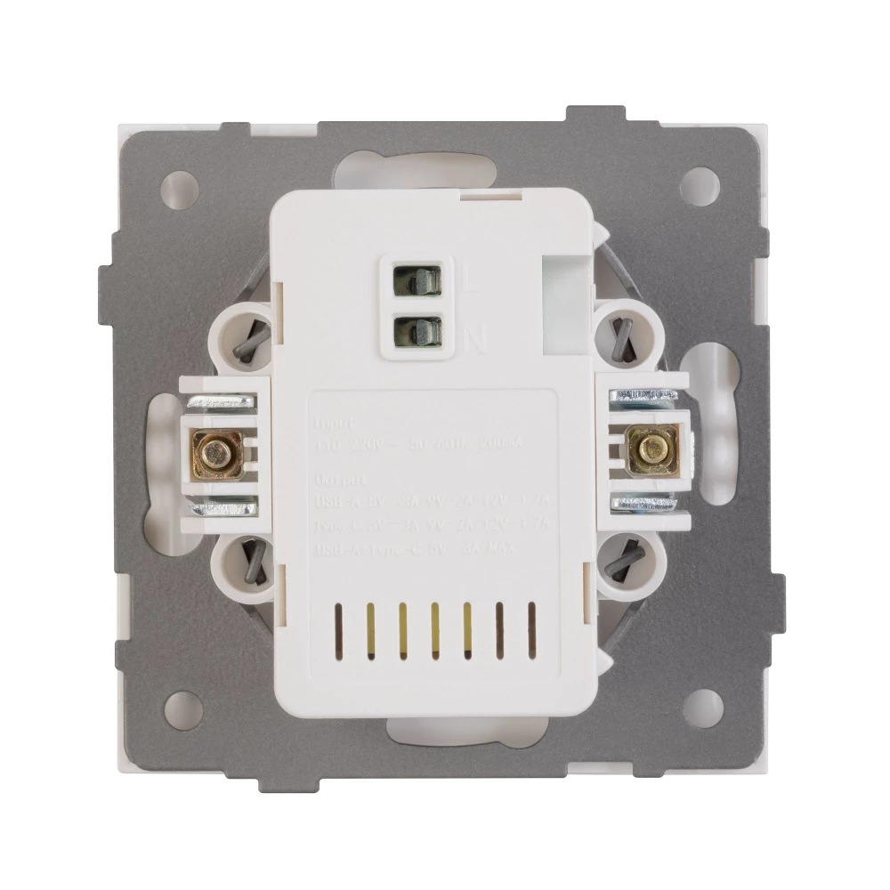 Механизм USB розетки SCT-TENDO-MUAC-PL-WH (5V, 3A, QC3) (Arlight, Белый) 054094 - Viokon.com
