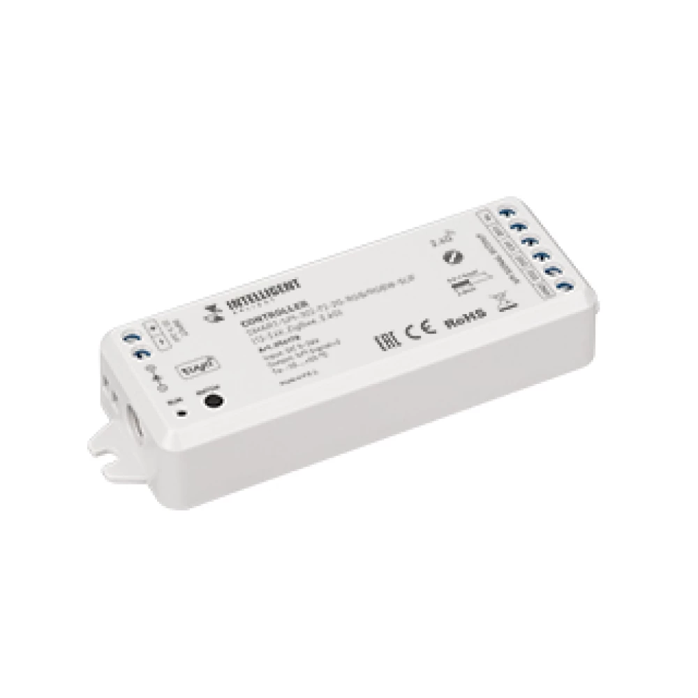 INTELLIGENT ARLIGHT Контроллер SMART-SPI-302-72-2G-RGB/RGBW-SUF (12-24V, ZigBee, 2.4G) (IARL, IP20 Пластик, 5 лет) 054178 - Viokon.com