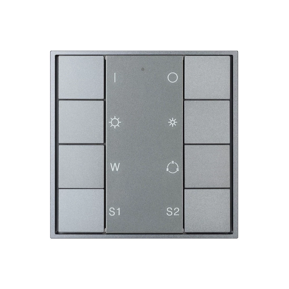 INTELLIGENT ARLIGHT Кнопочная панель DALI-201-23-1G-2SC-RGBW-DT8-IN Silver (BUS, Frame) (IARL, IP20 Металл, 3 года) 048220 - Viokon.com