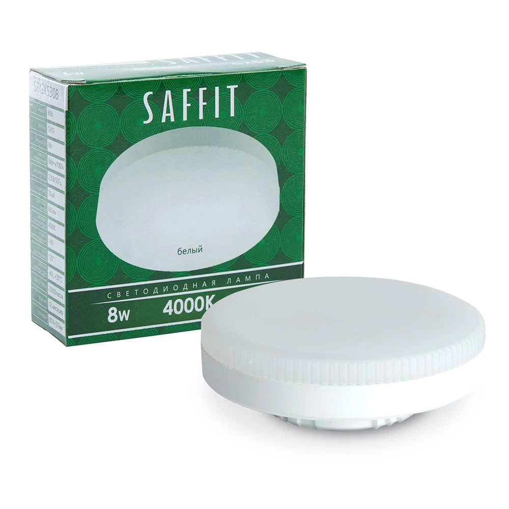Лампа светодиодная SAFFIT SBGX5308 GX53 8W 230V 4000K (55186) - Viokon.com