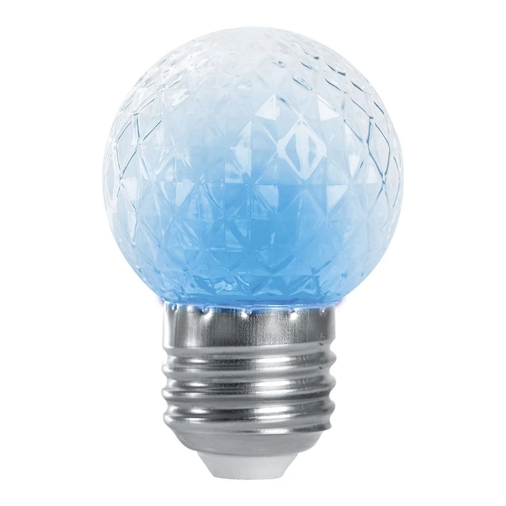 Лампа-строб Feron LB-377 Шарик прозрачный E27 1W 230V синий (38211) - Viokon.com